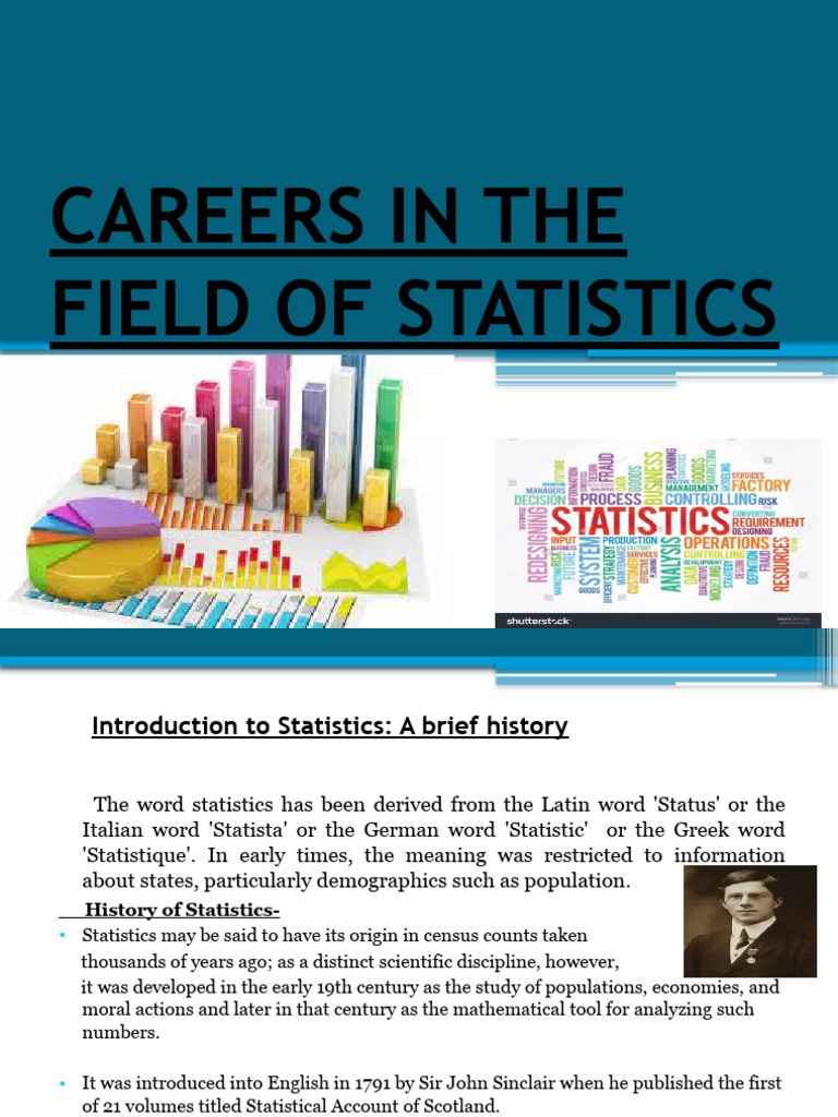 Careers in Statistics: Opportunities Ahead | PDF | Statistics | Science