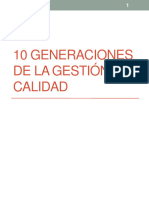 10 generaciones de la gestión de calidad