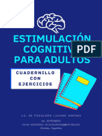 CUADERNILLO ESTIMULACIÓN COGNITIVA ADULTOS - Lic. Luciana Hartwig