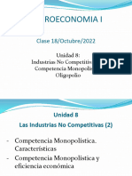 Microeconomía I - 2022 - Clase 11 - Unidad 8b - 18 Octubre