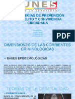 Dimensiones de Las Corrientes de La Criminologia