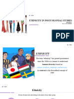 Ethnicity in Postcolonial Studies