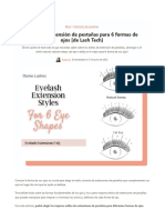 Estilos de extensión de pestañas para 6 formas de ojos [de Lash Tech]