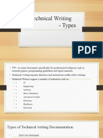 Types of Technical Writing