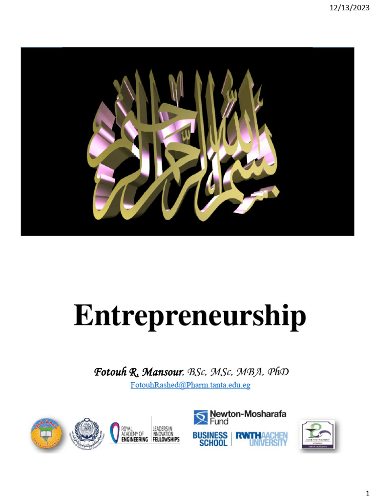 Dr fotoh entrepreneurship pdf small business entrepreneurs