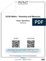 Gcse Geometry Vector Operations Exercise