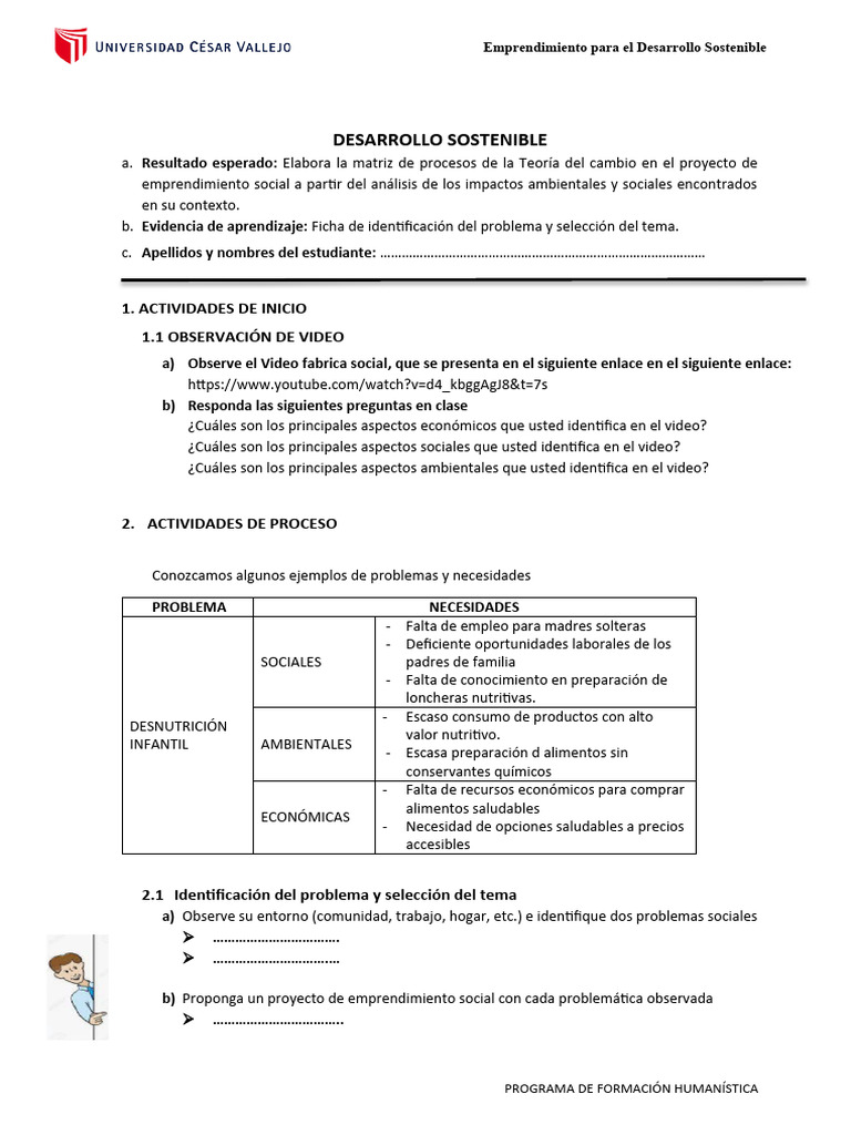 Emprendimiento Social y Sostenible | PDF | Iniciativa empresarial ...