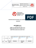 INFORME DE AMPLIACION DE PLAZO N°01 - Rev 01