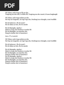 Ho Do Rajaku - Lyric
