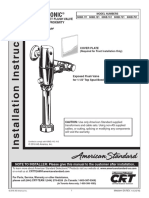 American Standard 606b.111 Installation Sheet