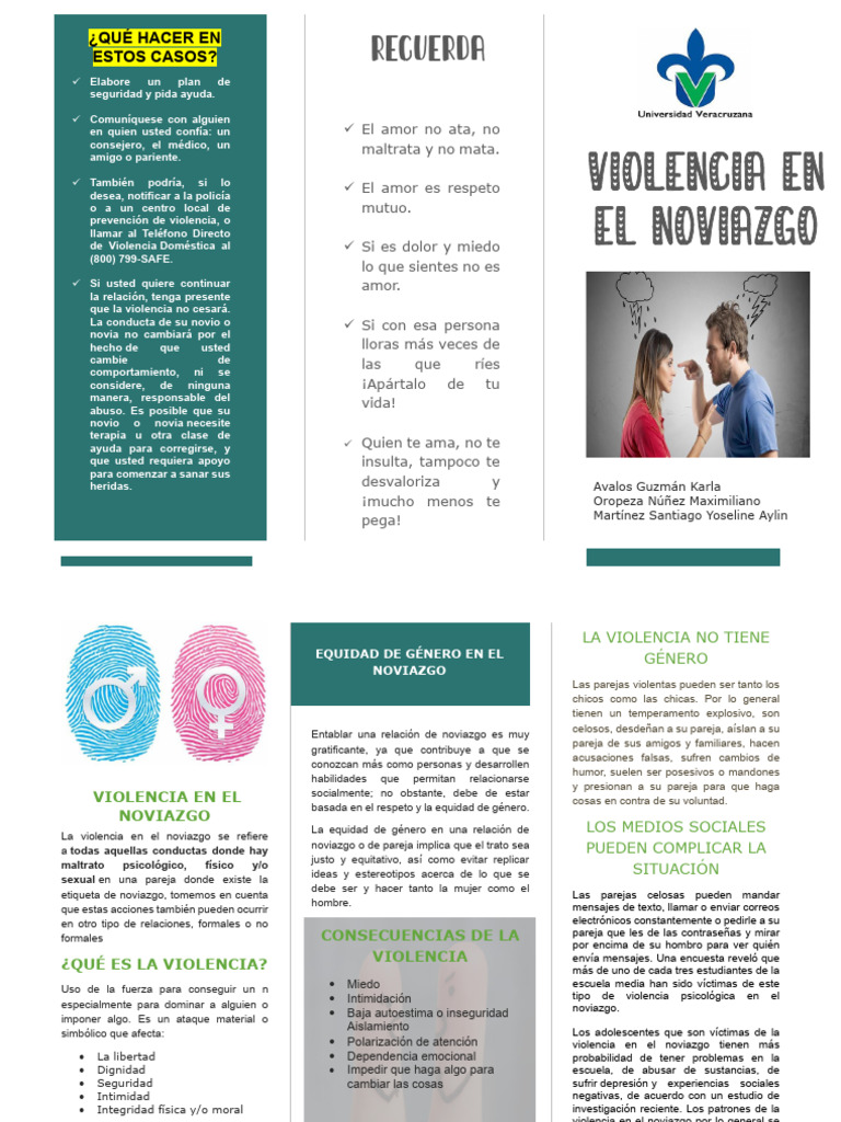 Prevención de la Violencia en el Noviazgo | PDF | Violencia ...