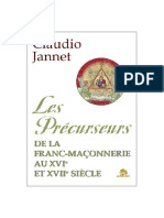 Les Précurseurs de La Franc Maçonnerie Au XVIè Et XVIIè Siècle Claudio