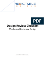 Enclosure Design Review Checklist
