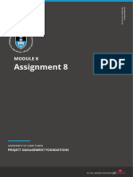 UCT PM Module 8 - Assignment 8