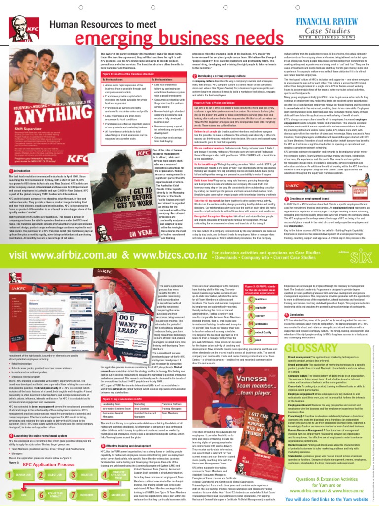 KFC Case Study Ed 6 | PDF | Franchising | Brand