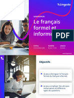 Le Français Formel Et Informel: Grammaire