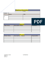 Meeting Agenda Template