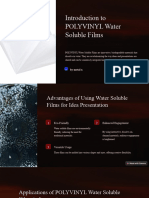 POLYVINYL Water Soluble Films