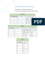 Conversion de Algebra Relacional A SQL 2 PDF Free