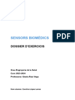 SENSORS BIOMÃ DICS - Dossier Exercicis
