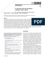 The relationship between fecal bile acids and microbiome counity