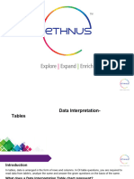 Data Interpretation-Tables - 2nd Year Basic