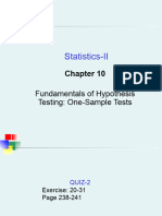 Chapt10 Hypothesis Testing One-Sample Tests BBA