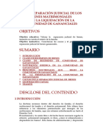 La Separación Judicial de Los Bienes Matrimoniales