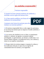 Turismo andaluz responsable