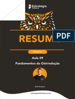 Resumo - Fundamentos Da Oxirredução - Aula 09