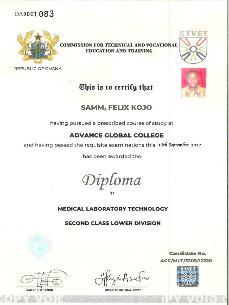 MLT Certificate PDF