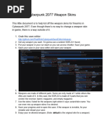Cyberpunk 2077 Weapon Skins
