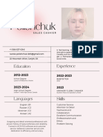 Pink Modern Professional CV Resume