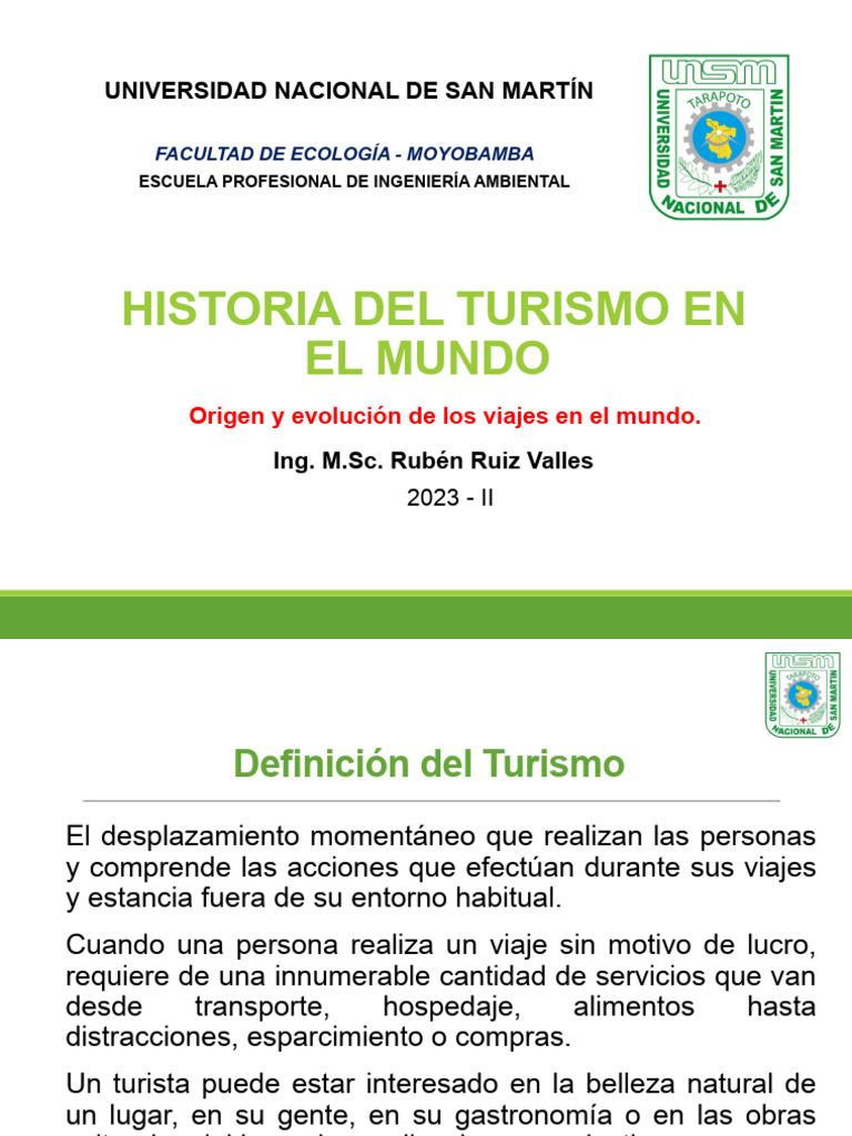 Evolución del Turismo en la Historia | PDF | Turismo