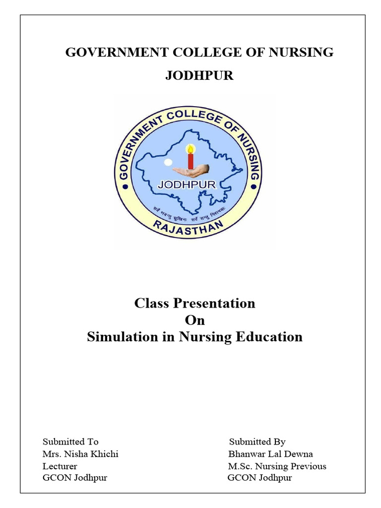 Simulation in Nursing Education Overview | PDF | Simulation | Learning