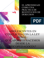 El Aprendizaje Como Una Práctica de Restitución de Derechos