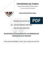 EVALUACION DE LOS PARENDIZAJES CENTRADOS