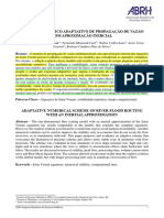 Esquema Numerico Adaptativo Propagação de Vazao Com Aproximação Inercial