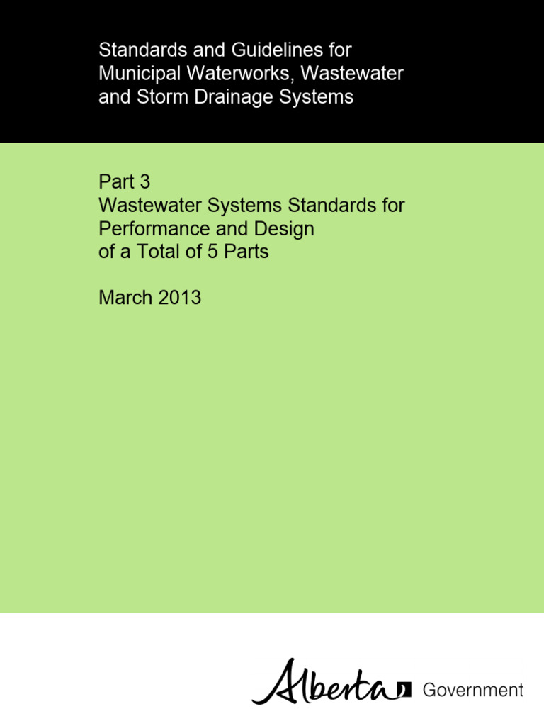 Wastewater Systems Performance Standards | PDF | Sewage Treatment ...