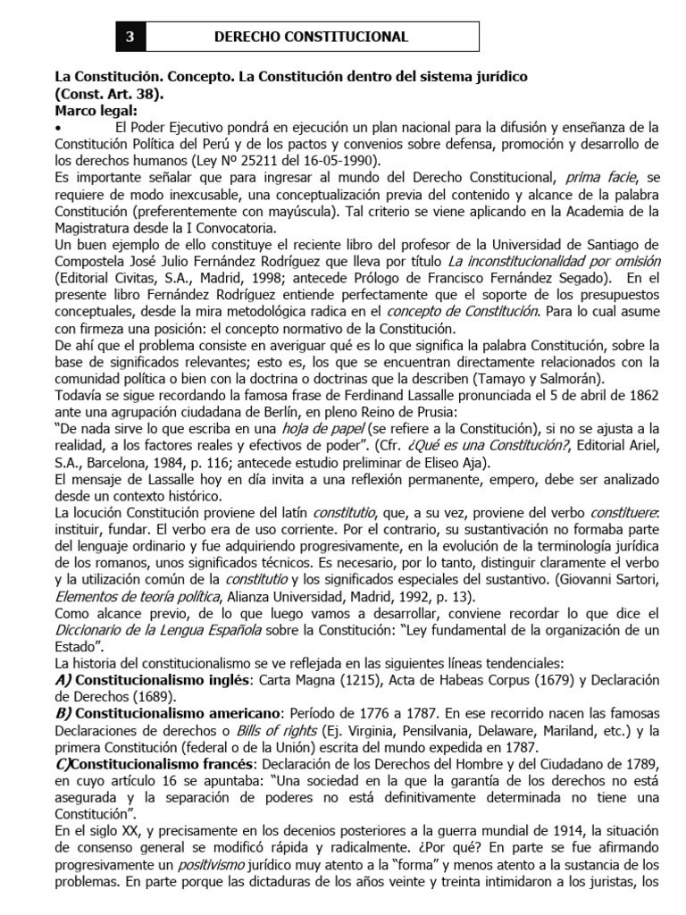 Concepto y Evolución de la Constitución | PDF | Derechos | Derechos humanos