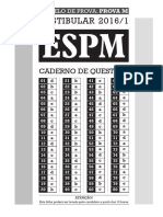 Gabarito M - ESPM 2016.1