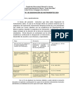 Procedimiento Designación de Instrumentos 2024