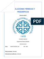 Instalaciones Térmicas y Frigoríficas - UNCO - Resumen