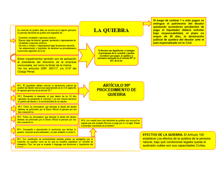 Efectos y Procedimiento de Quiebra | PDF | Bancarrota | Liquidación