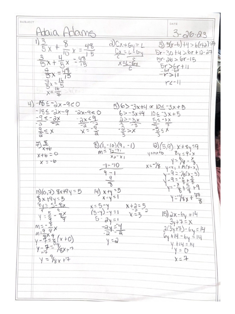 Math Test | PDF