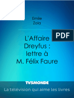 Zola - L Affaire Dreyfus Lettre A M Felix Faure-200