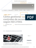 Cómo Gestionar Los Controles de Acceso Según ISO 27001