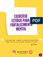 Exercicio estoico para fortalecimento mental