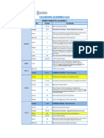 Calendario Academico Regular 2024