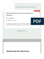 Free Relationship Non-Disclosure Agreement Template - Get 2024 Sample